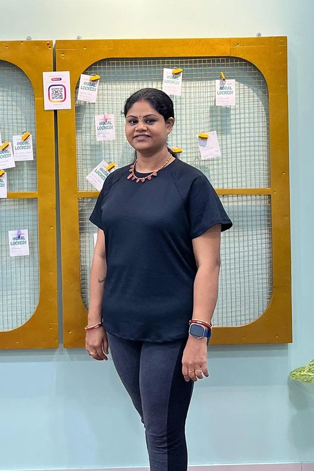 Santoshi R. after transformation